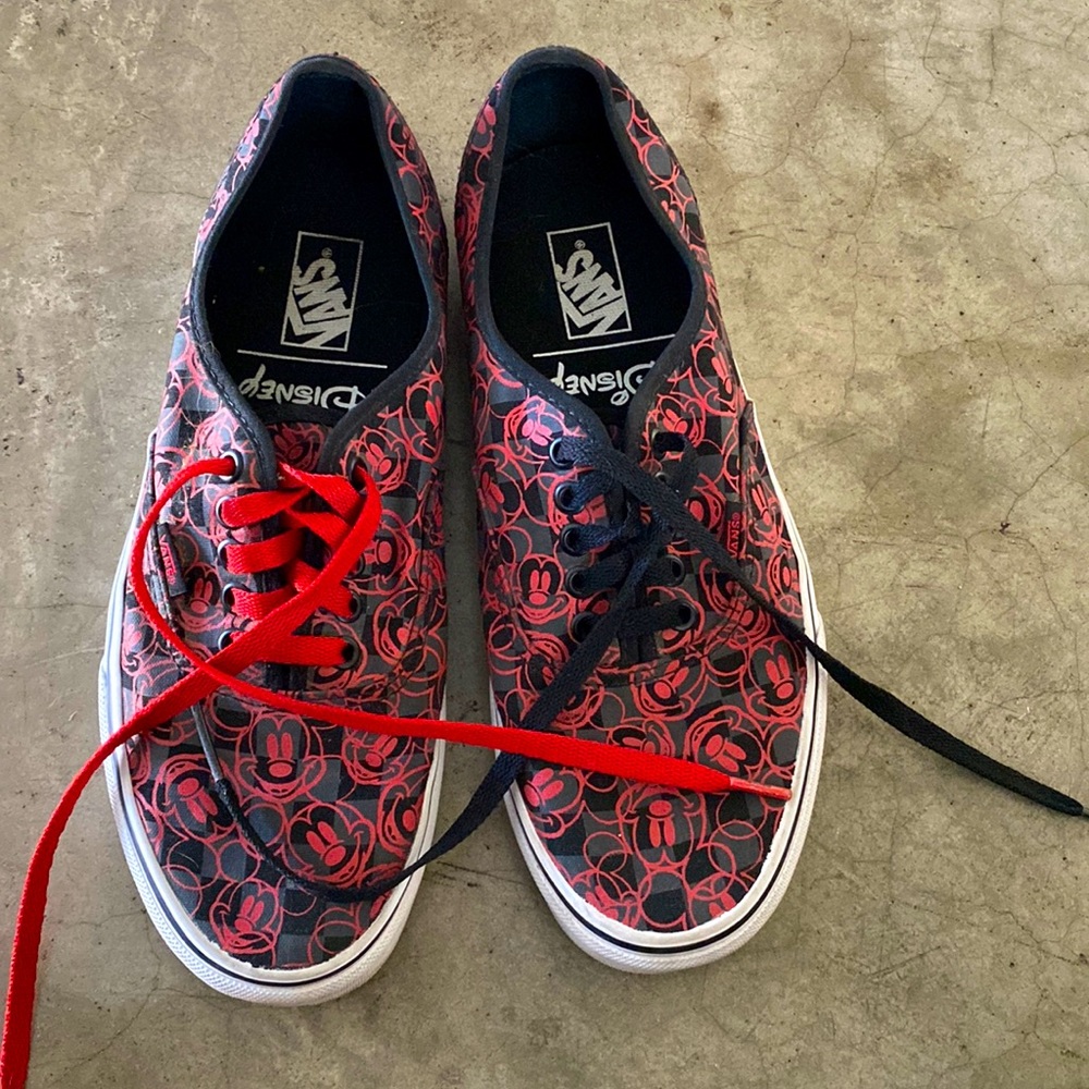 Disney Mickey Mouse checkered Vans